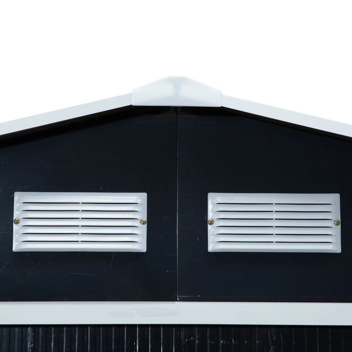 9 x 6 ft Metal Garden Shed, Lockable Outdoor Storage Shed with Double Sliding Doors