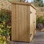 Tongue & Groove Wall-Mounted Outdoor Storage Cabinet, Weather-Resistant Garden Wall Store